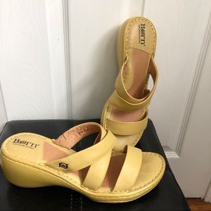 born yellow sandals